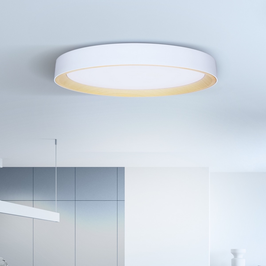 Brilagi - Plafonieră LED dimabilă LARIOS, 72W, 230V, 3000-6500K, alb, Ø 59 cm + telecomandă