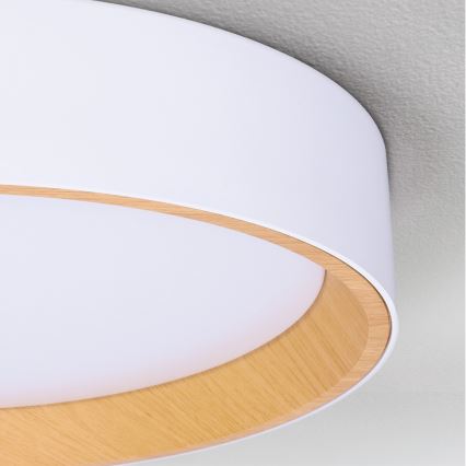 Brilagi - Plafonieră LED dimabilă LARIOS, 72W, 230V, 3000-6500K, alb, Ø 59 cm + telecomandă