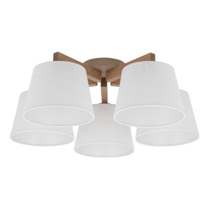 BRILAGI - Plafonieră LED LATTE SABIA 5xE27/15W/230V pin/alb