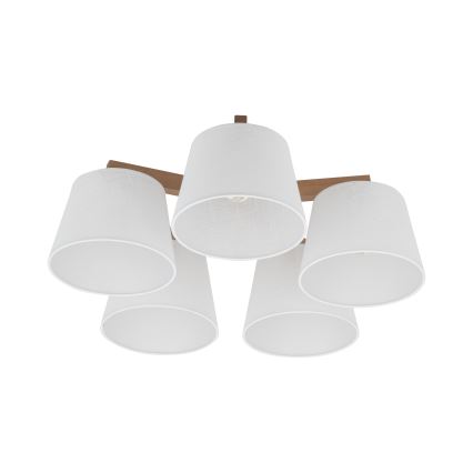BRILAGI - Plafonieră LED LATTE SABIA 5xE27/15W/230V pin/alb