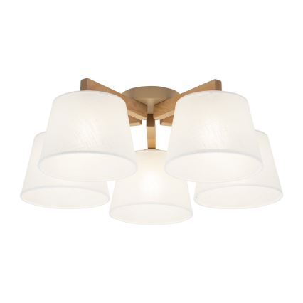 BRILAGI - Plafonieră LED LATTE SABIA 5xE27/15W/230V pin/alb