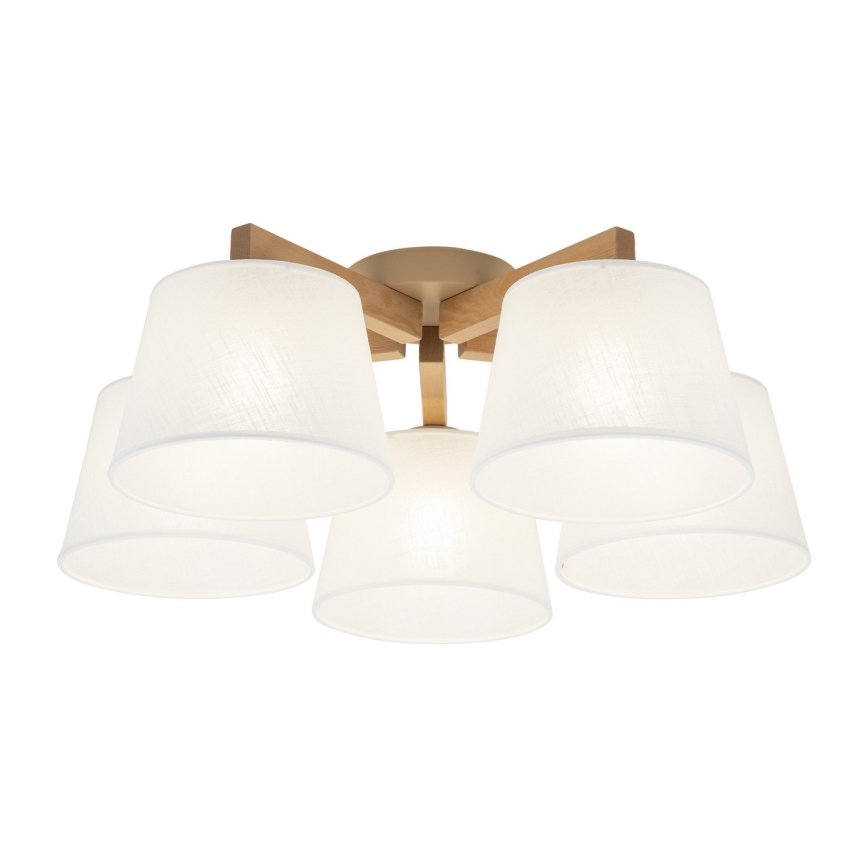 BRILAGI - Plafonieră LED LATTE SABIA 5xE27/15W/230V pin/alb