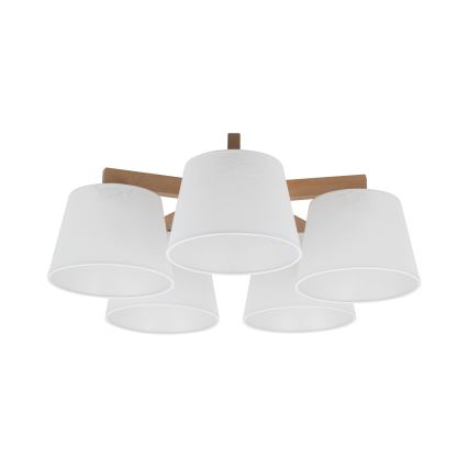 BRILAGI - Plafonieră LED LATTE SABIA 5xE27/15W/230V pin/alb