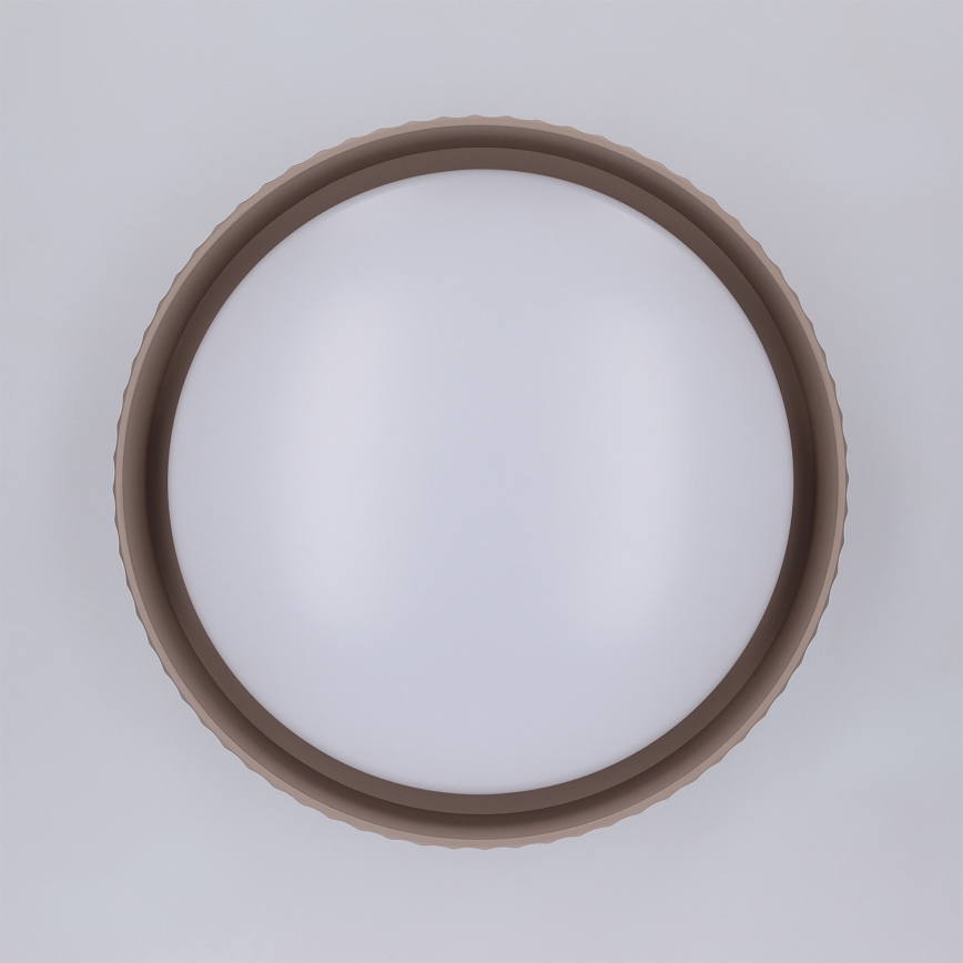 Brilagi - Plafonieră LED LUCIA, 24 W, 230 V, Ø 31 cm, maro