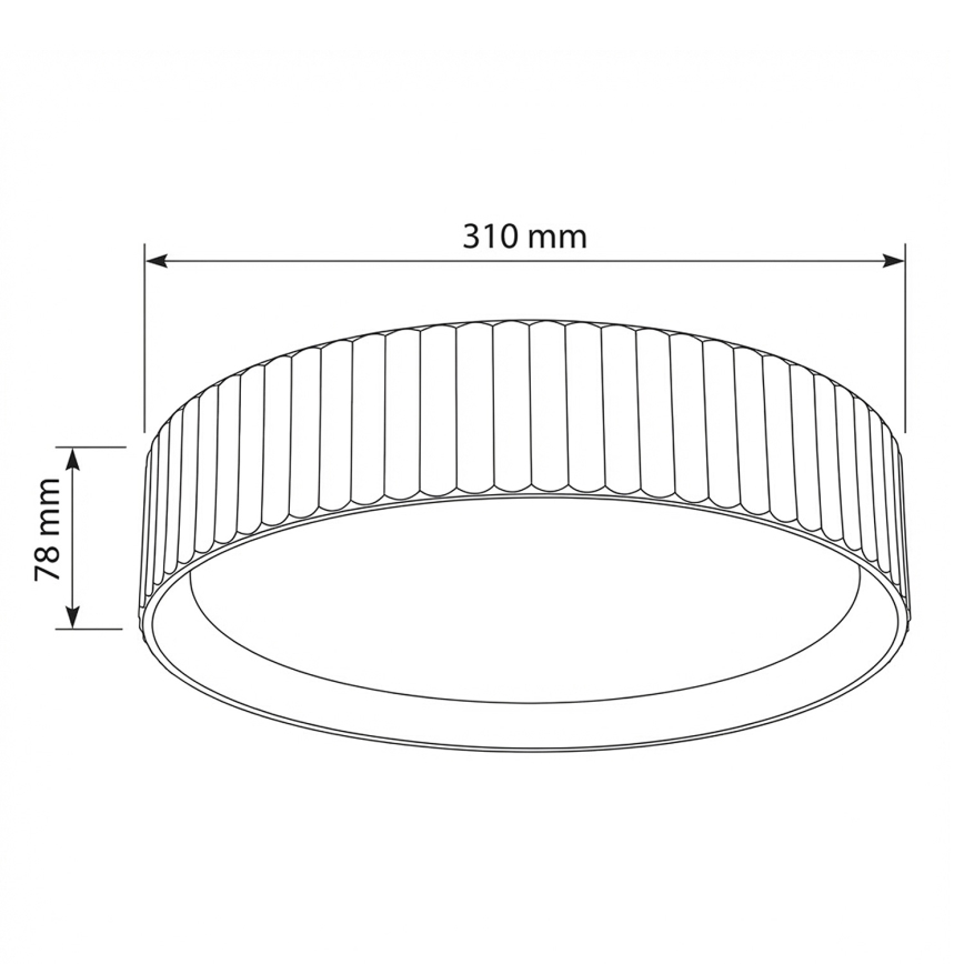 Brilagi - Plafonieră LED LUCIA LED/24W/230V Ø 31 cm gri
