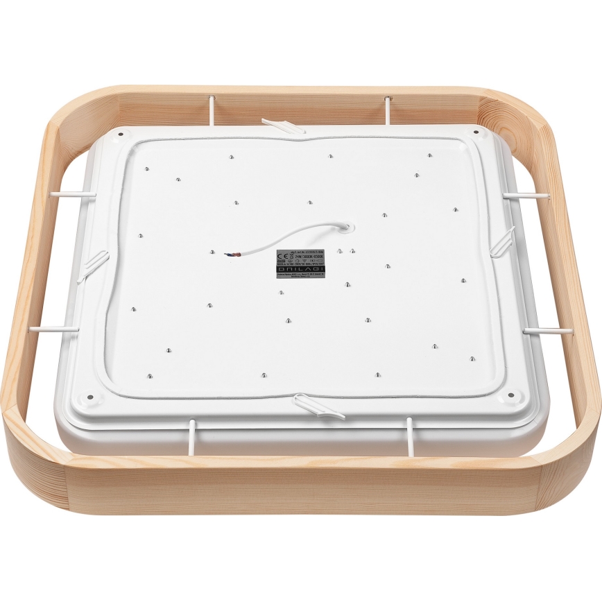 Brilagi - Plafonieră LED cu reglare a luminozității MANAROLA CUBIC 24W/230V 45x45 cm 3000-6500K, finisaj pin, cu telecomandă