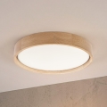 Brilagi - Plafonieră LED MANAROLA PLAIN, 24W, 230V, 3000K, diam. 41 cm, stejar