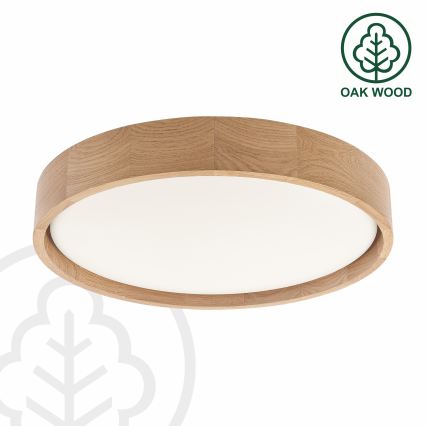Brilagi - Plafonieră LED MANAROLA PLAIN, 24W, 230V, 3000K, diam. 41 cm, stejar