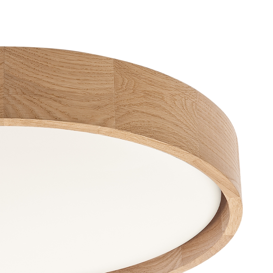 Brilagi - Plafonieră LED MANAROLA PLAIN, 24W, 230V, 3000K, diam. 41 cm, stejar