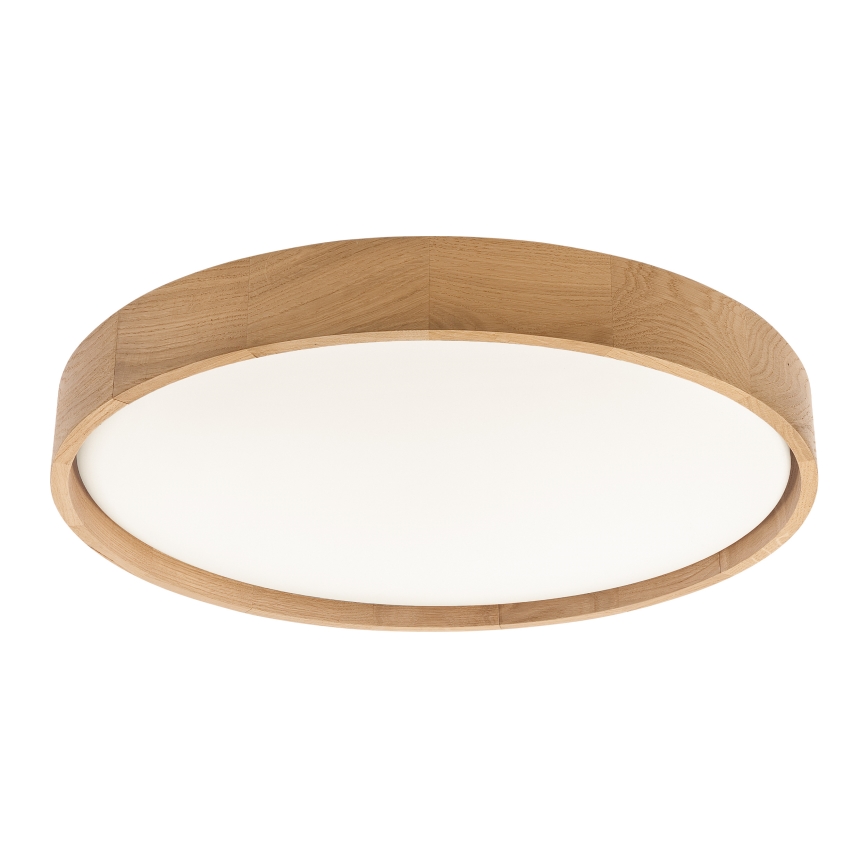 Brilagi - Plafonieră LED MANAROLA PLAIN, 36 W, 230 V, 3000 K, Ø 48 cm, finisaj stejar