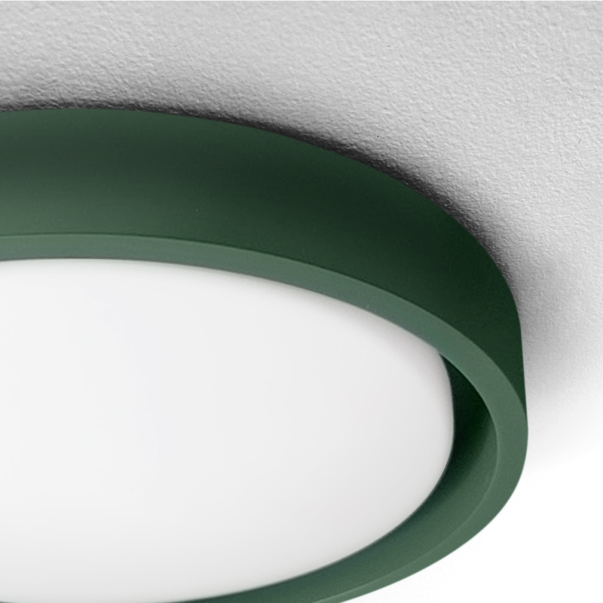 Brilagi - Plafonieră LED MATTEO, 24 W, 230 V, Ø 31 cm, verde