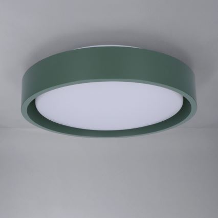 Brilagi - Plafonieră LED MATTEO, 24 W, 230 V, Ø 31 cm, verde
