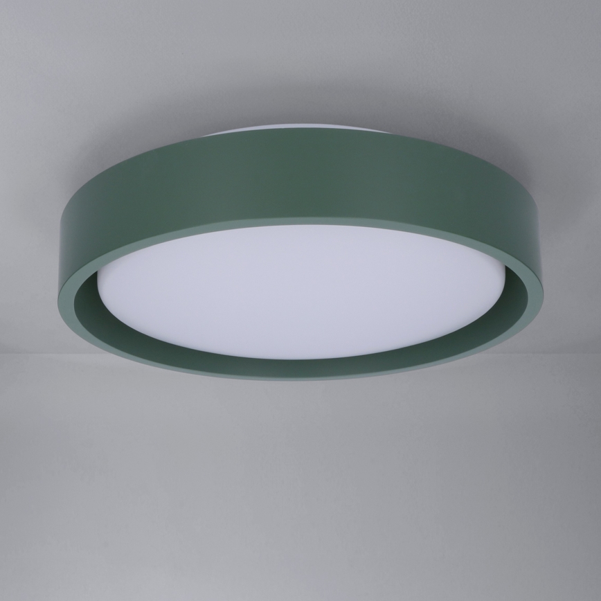 Brilagi - Plafonieră LED MATTEO, 24 W, 230 V, Ø 31 cm, verde