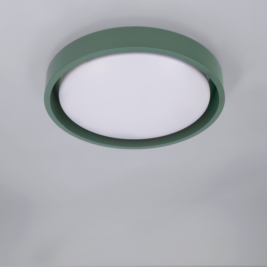 Brilagi - Plafonieră LED MATTEO, 24 W, 230 V, Ø 31 cm, verde
