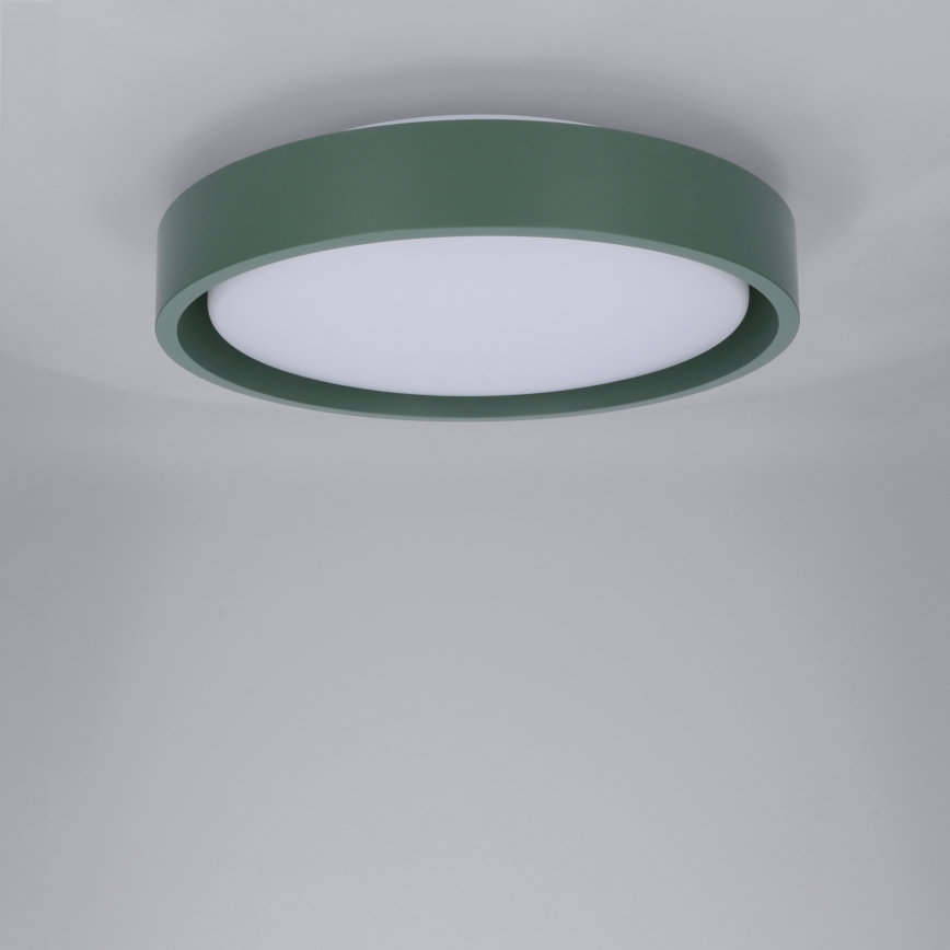 Brilagi - Plafonieră LED MATTEO, 24 W, 230 V, Ø 31 cm, verde