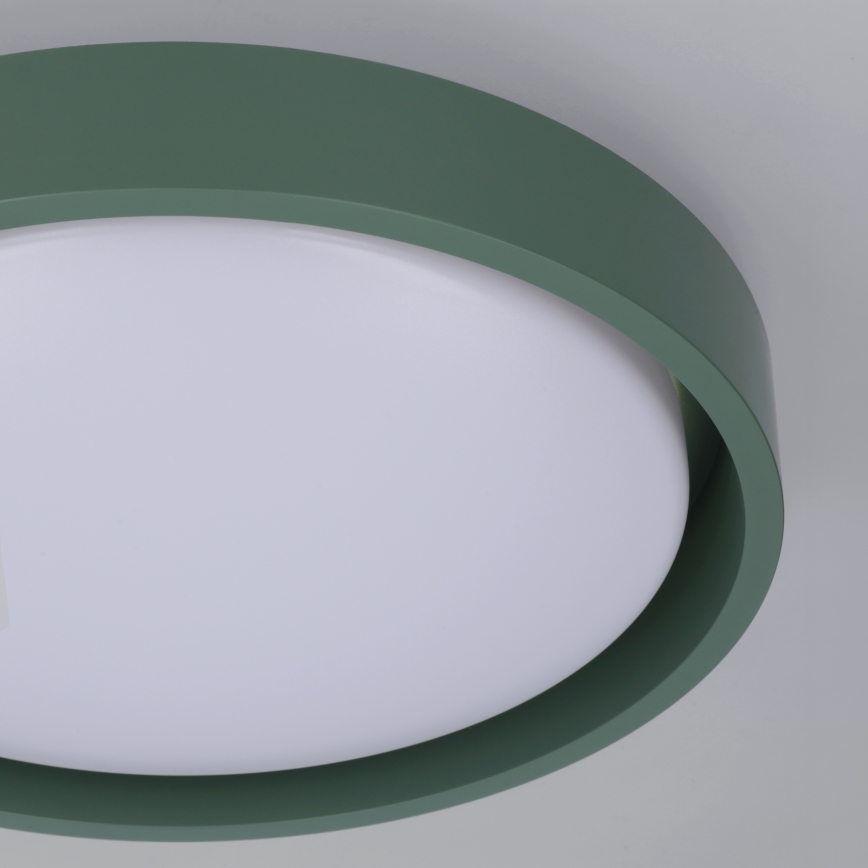 Brilagi - Plafonieră LED MATTEO, 24 W, 230 V, Ø 31 cm, verde
