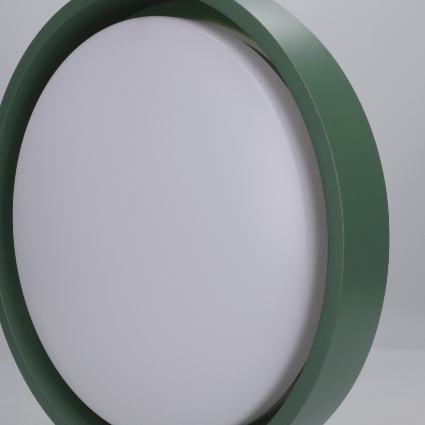 Brilagi - Plafonieră LED MATTEO, 24 W, 230 V, Ø 31 cm, verde