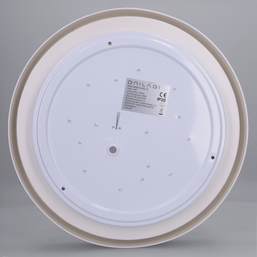 Brilagi - Plafonieră LED MATTEO, 24 W, 230 V, Ø 31 cm, verde