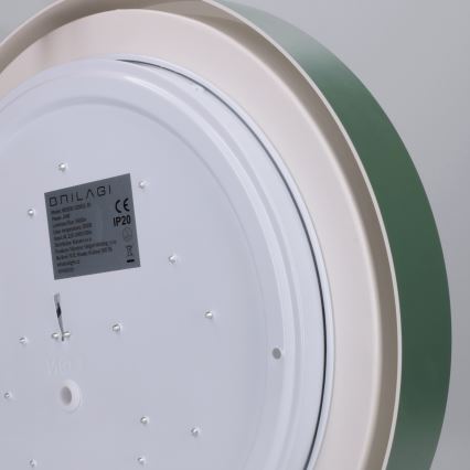 Brilagi - Plafonieră LED MATTEO, 24 W, 230 V, Ø 31 cm, verde