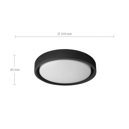 Brilagi - Plafonieră LED MATTEO 24W/230V, Ø 31 cm, neagră