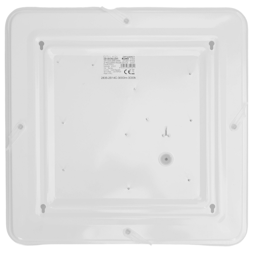 Brilagi - Plafonieră LED MILKY WAY, 24 W, 230 V, 3000 K (alb cald), 37 x 37 cm