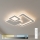 Brilagi - Plafonieră LED MODERN, dimabilă, 93 W, 230 V, 3000-6000 K, 48,5 x 48,5 cm + telecomandă