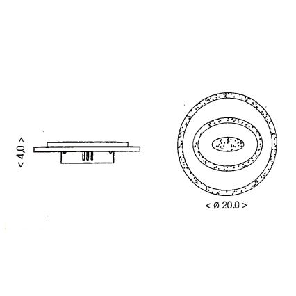Brilagi - Plafonieră LED MODERN MINI 26W/230V 3000/4000/6000K