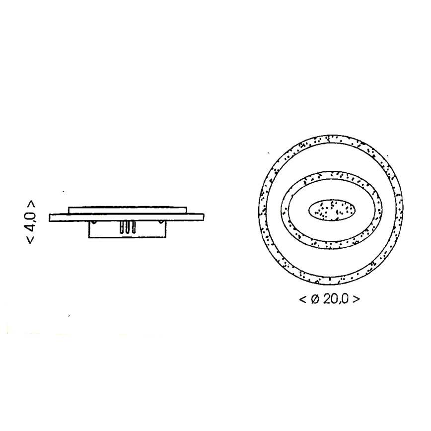Brilagi - Plafonieră LED MODERN MINI 26W/230V 3000/4000/6000K