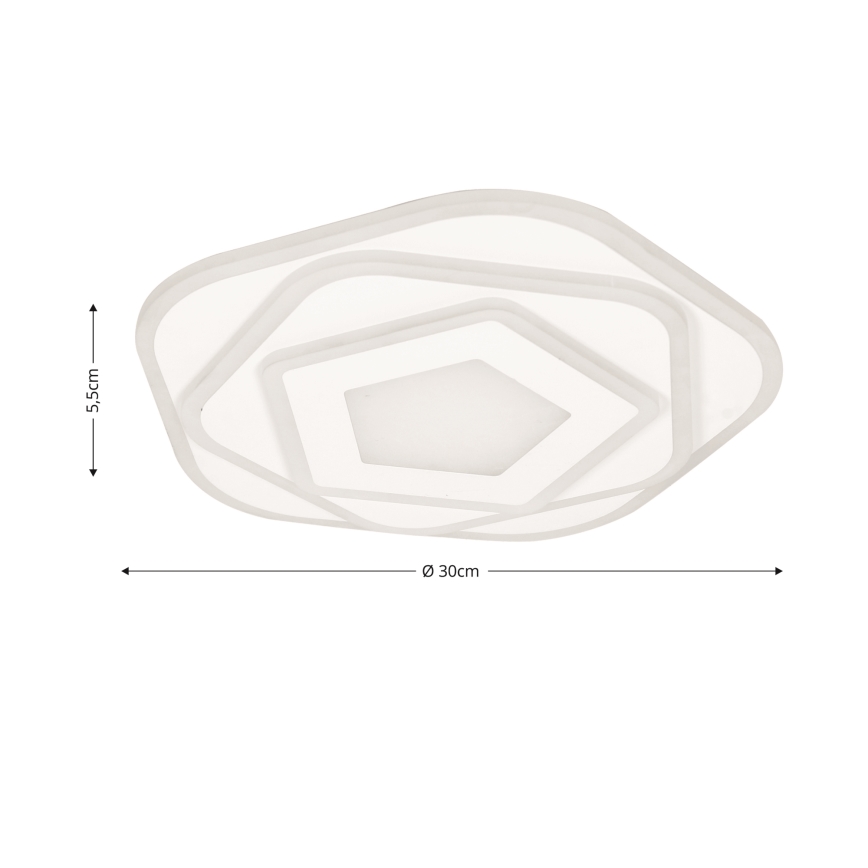Brilagi - Plafonieră LED dimabilă MODERN MINI LED/53W/230V 3000-6000K Ø 30 cm + telecomandă