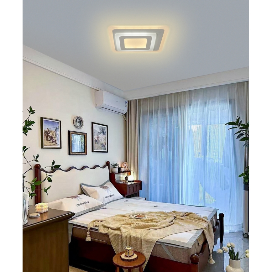 Brilagi - Plafonier LED reglabil MODERN MINI LED/65W/230V 3000/4000/6000K 37x37 cm + telecomandă