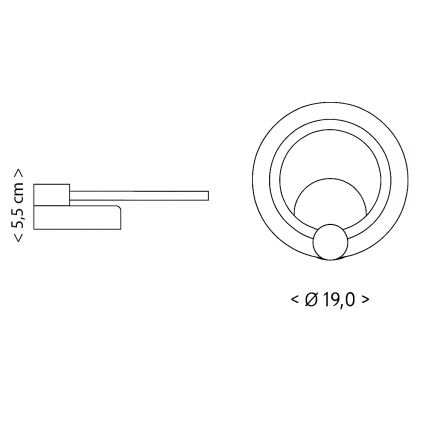 Brilagi - Plafonieră LED Modern Mini LED/16W/230V 3000/4000/6000K