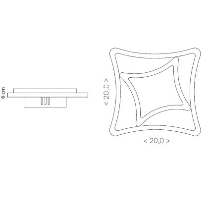 BRILAGI - Plafonieră LED MODERN MINI LED/24W/230V 3000/4000/6000K