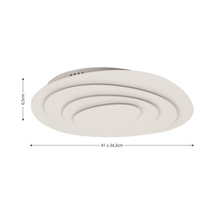 Brilagi - Plafonieră LED dimabilă Modern Mini, 48 W, 230 V, 3000–6000 K, 41 x 34,3 cm, cu telecomandă inclusă