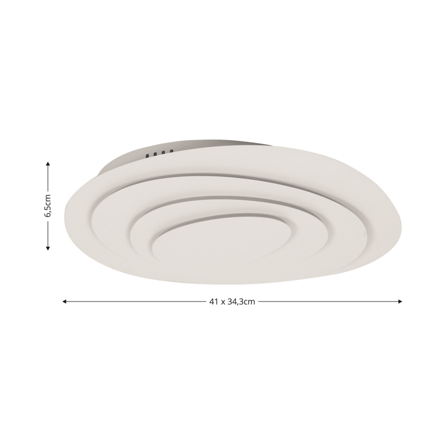 Brilagi - Plafonieră LED dimabilă Modern Mini, 48 W, 230 V, 3000–6000 K, 41 x 34,3 cm, cu telecomandă inclusă