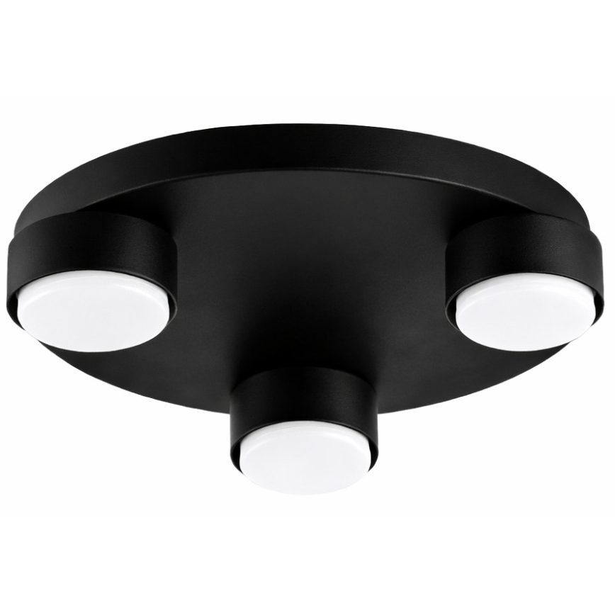 Brilagi - Plafonieră LED MONO 3x GX53/30W/230V, Ø 30 cm, negru