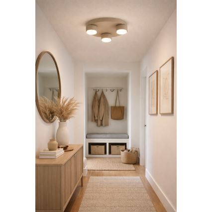 Brilagi - Plafonieră LED MONO, 3xGX53/30W/230V, Ø 30 cm, bej