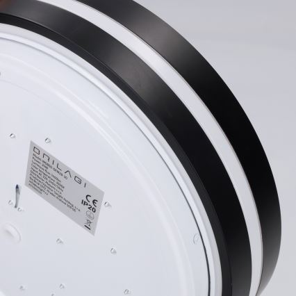 Brilagi - Plafonieră LED NAOMI, 24W, 230V, Ø 28,5 cm, negru