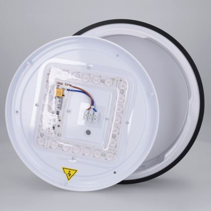 Brilagi - Plafonieră LED NAOMI, 24W, 230V, Ø 28,5 cm, negru