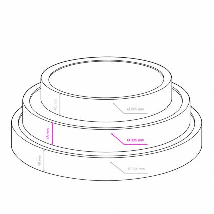 BRILAGI - Plafonieră LED NATURA LED/20W/230V 4000K Ø 33,7 cm