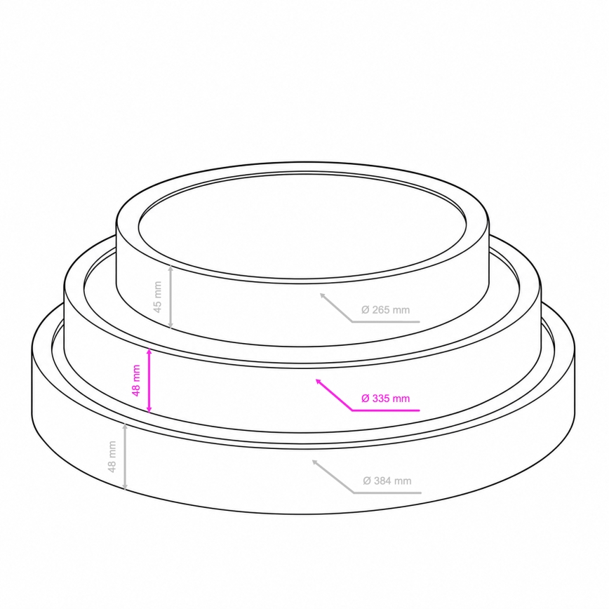 BRILAGI - Plafonieră LED NATURA LED/20W/230V 4000K Ø 33,7 cm
