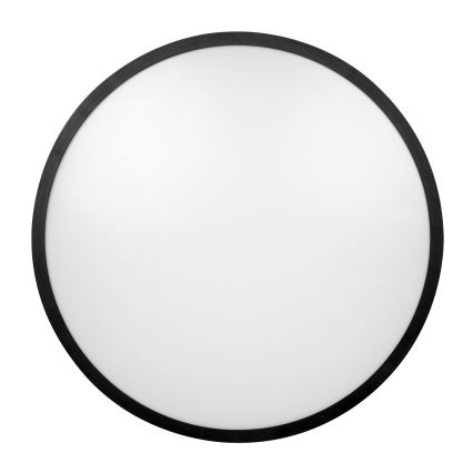 Brilagi - Plafonieră LED pentru baie cu senzor ZENNA LED/12W/230V Ø 25 cm IP44 neagră + telecomandă