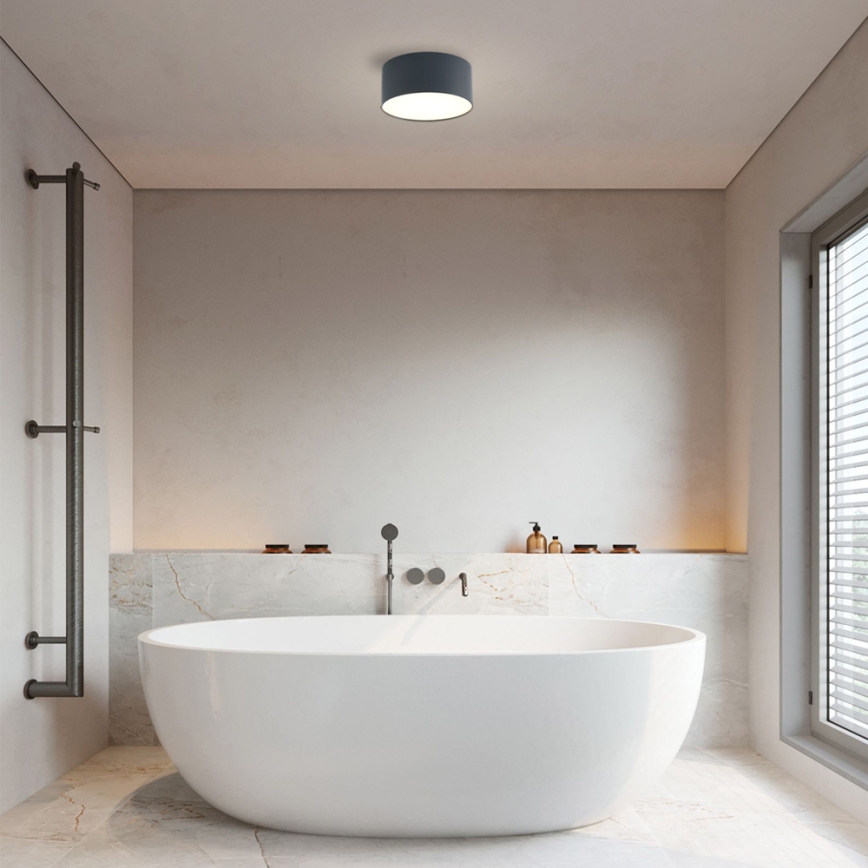 Brilagi - Plafonieră LED FORIS pentru baie, 14W/230V, Ø 12 cm, antracit, IP44