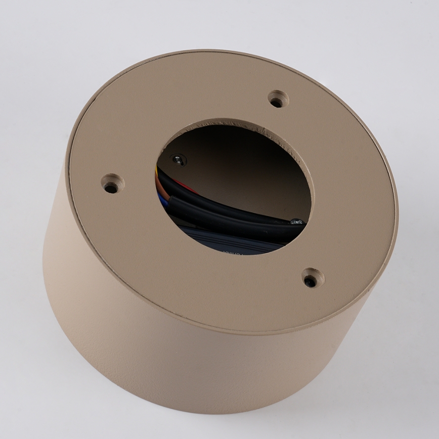 Brilagi - Plafonieră LED FORIS pentru baie, 9W/230V, Ø 9 cm, bej, IP44, CRI 90