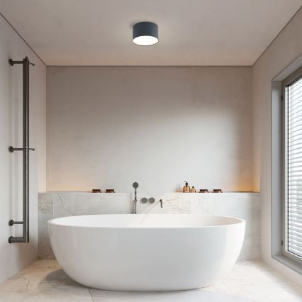 Brilagi - Plafonieră LED pentru baie FORIS, 9W, 230V, diametru 9 cm, antracit, IP44, CRI 90