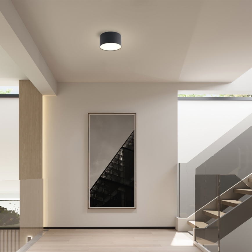 Brilagi - Plafonieră LED pentru baie FORIS LED/9W/230V Ø 9 cm, negru, IP44