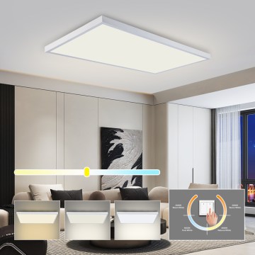 Brilagi - Plafonieră LED pentru baie FRAME LED/96W/230V 120x60 cm 3000/4000/6000K IP44 alb