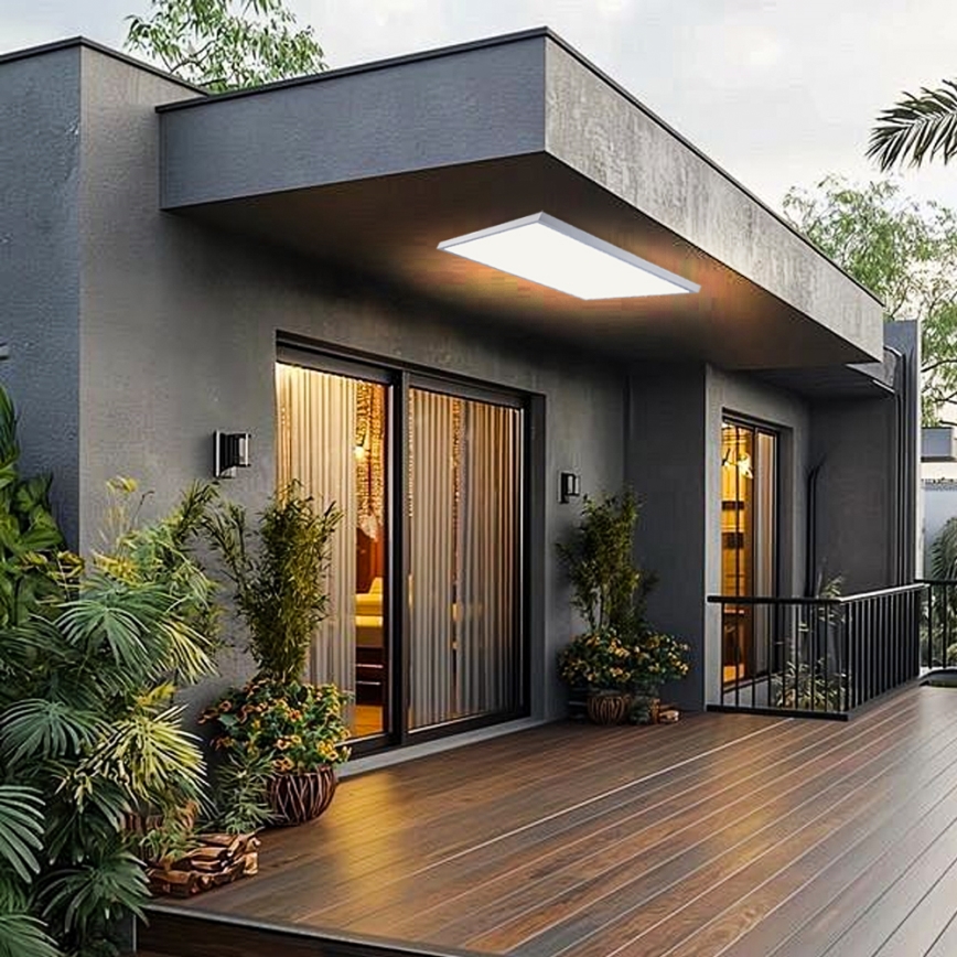 Brilagi - Plafonieră LED pentru baie FRAME LED/96W/230V 120x60 cm 3000/4000/6000K IP44 alb