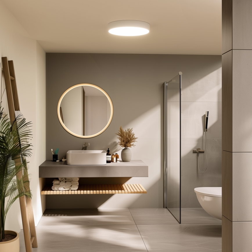 Brilagi - Plafonieră LED pentru baie POOL LED/36W/230V 3000/4000/5500K Ø 40 cm IP54 albă