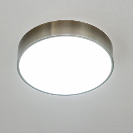 Brilagi - Plafonieră LED pentru baie POOL LED/24W/230V 3000/4000/5500K Ø 30 cm IP54 alamă