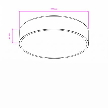Brilagi - Plafonieră LED pentru baie POOL LED/24W/230V 3000/4000/5500K Ø 30 cm IP54 alamă